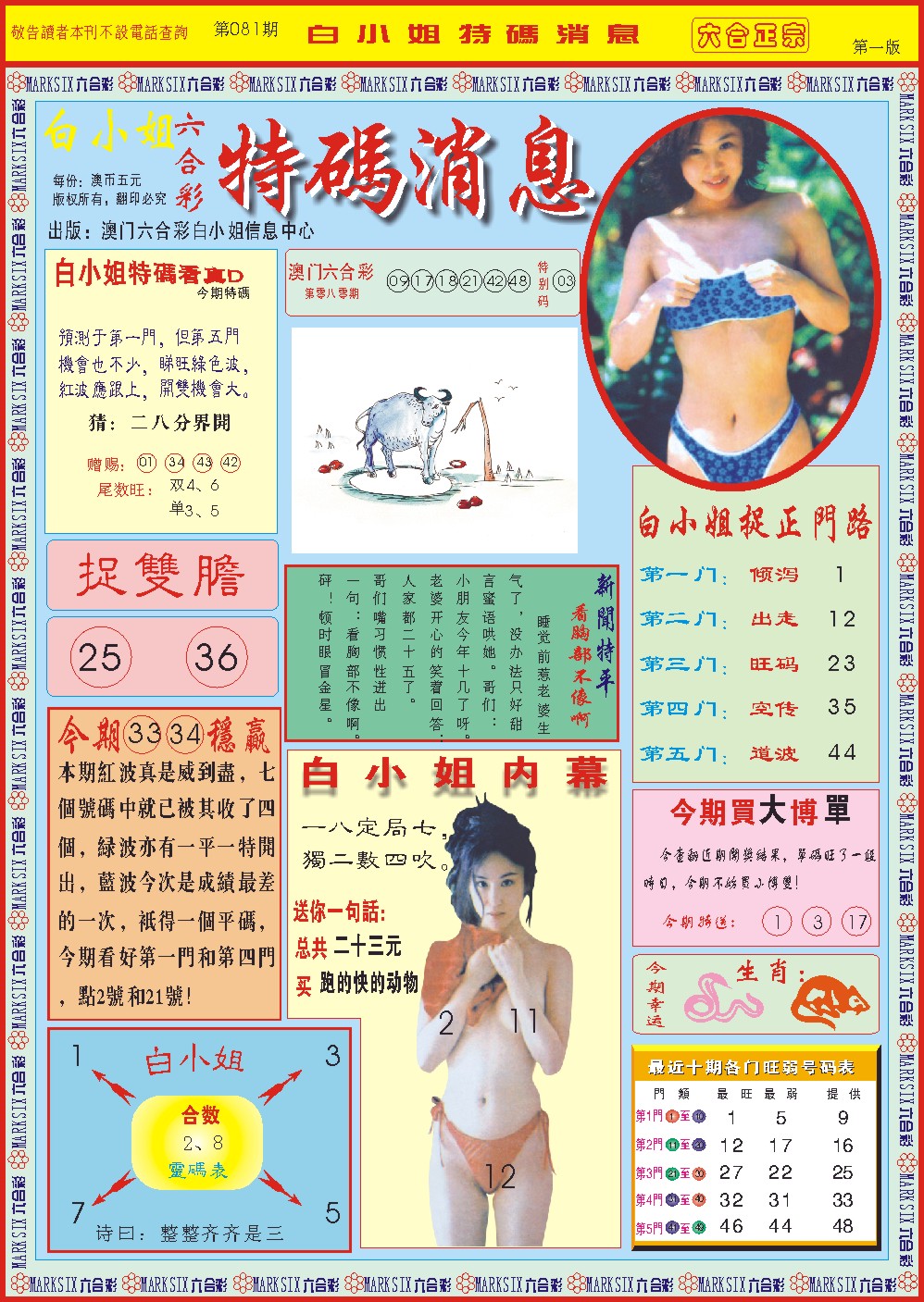 081期白小姐特码消息A[图]